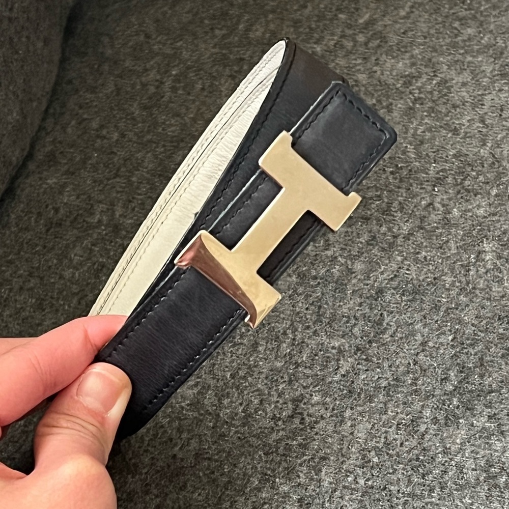 Authentic 💯🫶🏻 Hermès Black Belt Leather ❤️💯